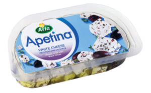 Arla® Λευκοί κύβοι Apetina σε άλμη με μαύρες ελιές