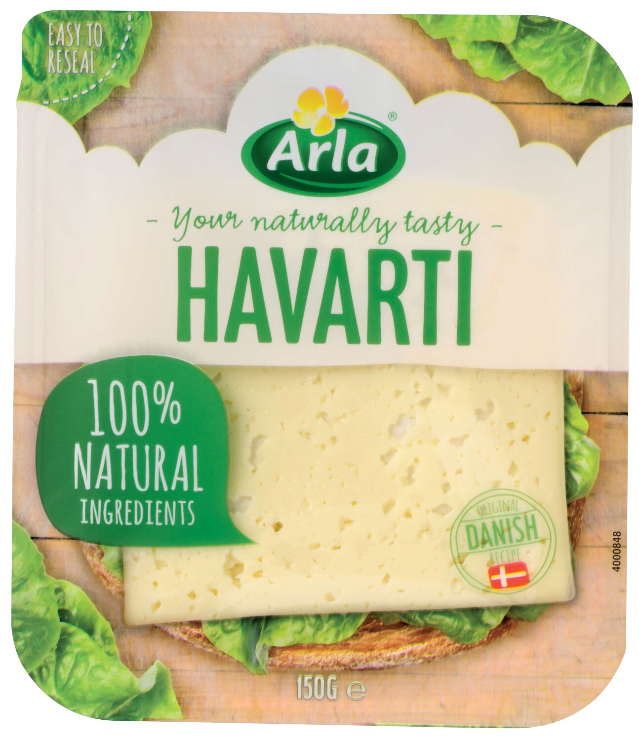 Arla® Havarti Sliced Cheese 150 gr Arla