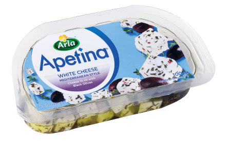 Arla® Λευκοί κύβοι Apetina σε άλμη με μαύρες ελιές