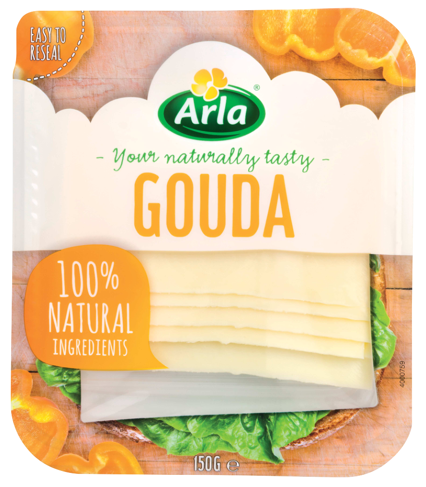 Arla® Gouda Sliced Cheese 150 gr