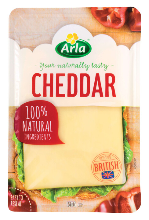 Arla® Cheddar Sliced Cheese 150 gr